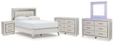 Best Deals Furniture - Ashley Furniture - Zyniden Queen Upholstered Panel Bed, 2 Dressers, Mirror and Nightstand - Queen Upholstered Panel Bed, 2 Dressers, Mirror and Nightstand - B2114B20